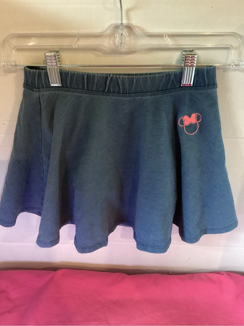 Girls Disney Jumping Beans Minnie Mouse Denim Flare Skirt size 6X